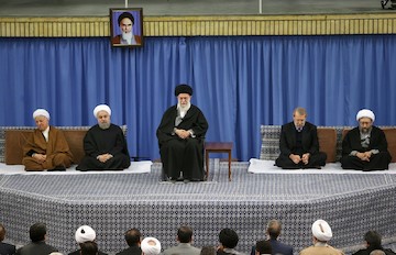 Shias and Sunnis meeting with Leader on the birthday anniversary of the holy Prophet