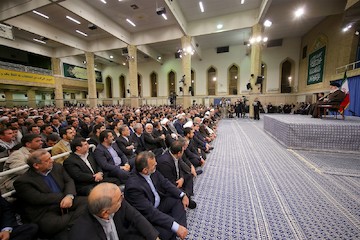 Election officials meet with the Leader of the Revolution