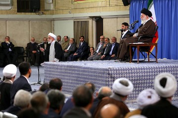 Election officials meet with the Leader of the Revolution