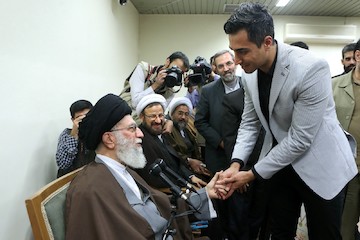 A group of Professional athletes met with Ayatollah Khamenei 
