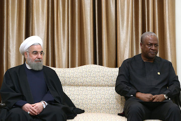 The President of Ghana meeting with Ayatollah Khamenei 