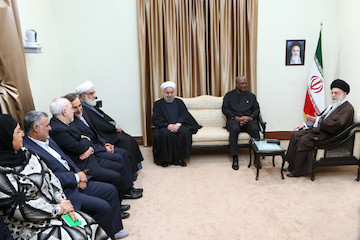 The President of Ghana meeting with Ayatollah Khamenei 