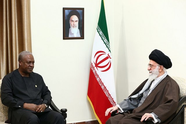 The President of Ghana meeting with Ayatollah Khamenei
