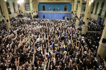 People of Najaf Abad meeting with the Leader