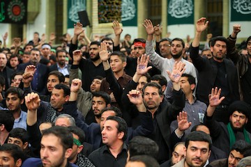 The second evening of the mourning ceremony on the martyrdom of Hazrat Fatima Zahra (pbuh) at Hussayniyah Imam Khomeini
