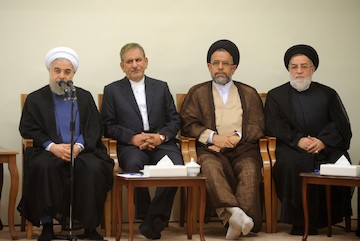 Ayatollah Khamenei met with the President and his cabinet members.