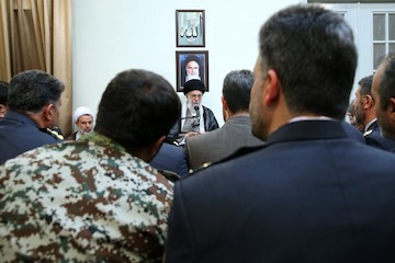 Commanders & officials of the army's Khatam Al-Anbia Air Defense Base met with Leader
