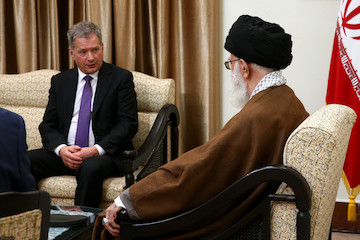 Finland's President met with Ayatollah Khamenei