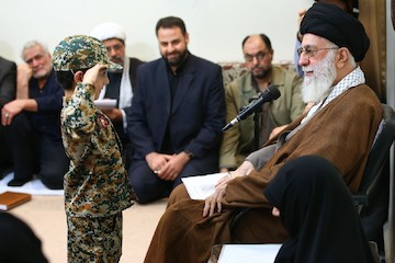 Families of martyred defenders of holy shrines met with Leader