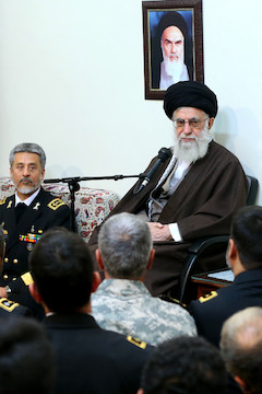 Navy commanders and forces met with Ayatollah Khamenei