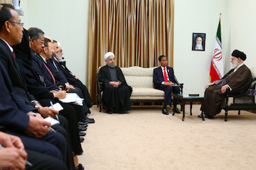Joko Widodo met with Ayatollah Khamenei