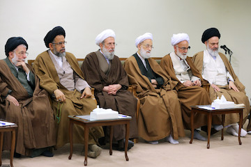 The head and memebrs of the Assembly of Experts met with Ayatollah Khamenei