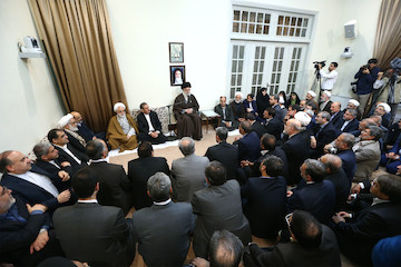 Government officials Norooz meeting with Ayatollah Khamenei