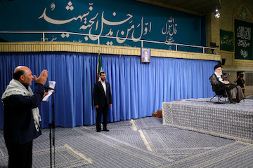 Families of Martyred border guards and shrine defenders met with Ayatollah Khamenei