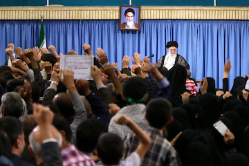 Families of Martyred border guards and shrine defenders met with Ayatollah Khamenei