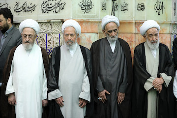 Ayatollah Khamenei attends Dust Clearing ceremony at Imam Reza's (as) shrine
