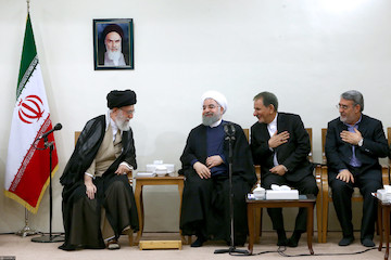 President and his cabinet met with Ayatollah Khamenei