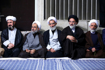 Ayatollah Khamenei attending the last night of mourning ceremonies for Muharram 2017 