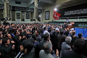 Ayatollah Khamenei attending the last night of mourning ceremonies for Muharram 2017 