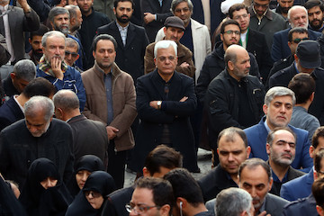 Iranians attend funeral of Martyred veteran commander Ali Khoshlafz