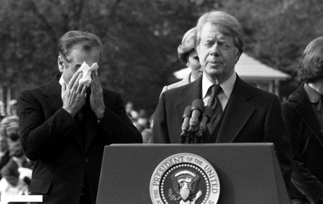 Muhammad Reza Pahlavi and Jimmy Carter