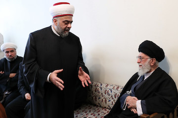 Imam Khamenei meet with the Syrian Minister of Endowment