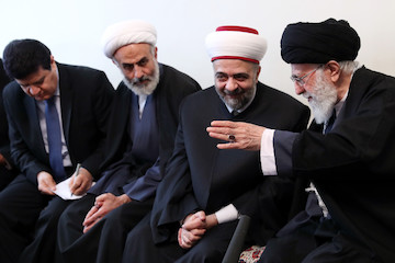 Imam Khamenei meet with the Syrian Minister of Endowment