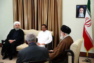 Srilankan President meet with Ayatollah Khamenei
