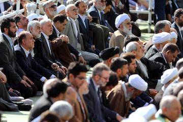 Ayatollah Khamenei led Eid Al-Fitr prayers
