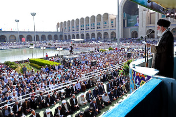 Imam Khamenei led Eid ul Fitr prayer