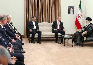 Turkish President, Mr. Erdogan meets with Ayatollah Khamenei