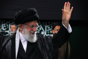 Ayatollah Khamenei attends a Muharram mourning ceremony on the eve of Tasua
