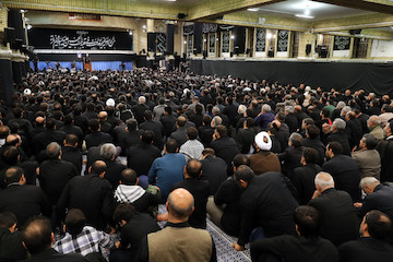 Ayatollah Khamenei attends a Muharram mourning ceremony on the eve of Tasua