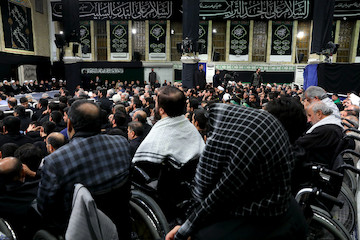 Ayatollah Khamenei attending the last night of mourning ceremonies for Muharram 2017