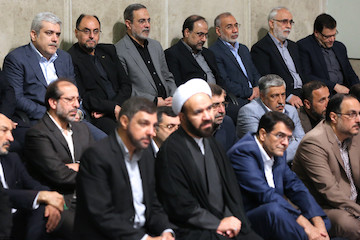A group of academic elites meet with Ayatollah Khamenei 