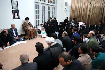 meeting with families of the martyred defenders of the holy shrines