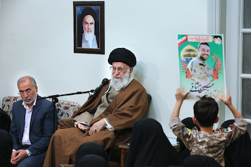 meeting with families of the martyred defenders of the holy shrines