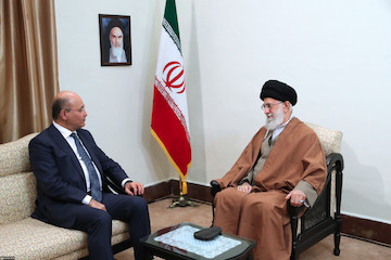 Mr. Barham Salih, the Iraqi President, met with the Leader of the Islamic Revolution