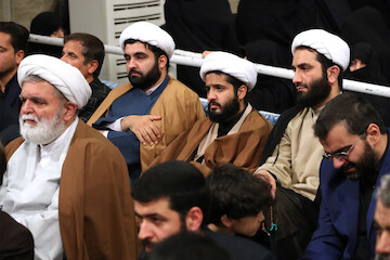 Imam Khamenei attends commemoration ceremony for Ayatollah Momen, a Guardian Council faqih