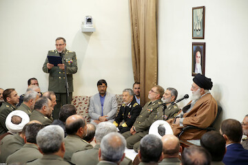 Ayatollah Khamenei receives IRI Army's commanders and senior official