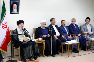 Government officials met with Ayatollah Khamenei