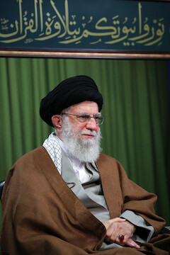Imam Khamenei attends a ceremony for the recitation of the Qur'an via video conference