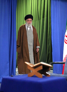 Imam Khamenei attends a ceremony for the recitation of the Qur'an via video conference