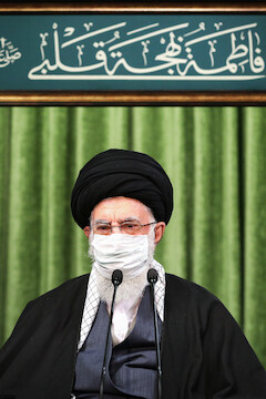 Imam Khamenei met with eulogists on Lady Fatimah's (pbuh) birth anniv.
