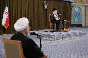 President Rouhani and his cabinet meeting