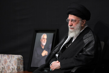 Ayatollah Khamenei attended mourning ceremony on Ashura night