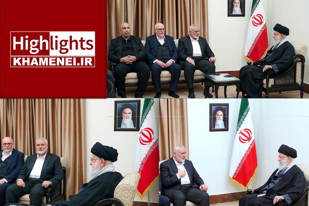 Highlights of Leader's meeting with Ismail Haniyeh, March 26, 2024