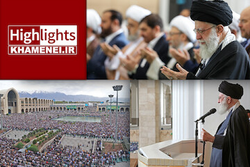 Highlights of Imam Khamenei’s leading Eid al-Fitr prayer